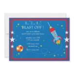 Blast Off Birthday Invitation