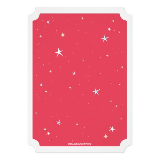 Blast Off Birthday Invite