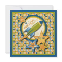 Blast Off! Invitation Square