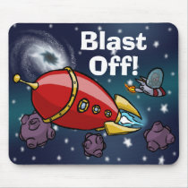 Blast Off Mousepad