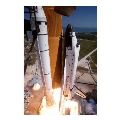 Blast-off of the Space Shuttle "Endeavor" Print by Space_Exploration