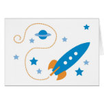 Blast-off! Rocket Card