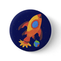 Blast Off Rocket Ship Button