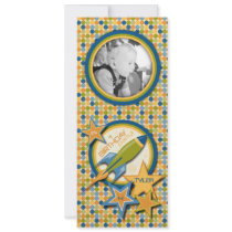 Blast Off! Tall Invitation Card
