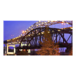 Blatnik Bridge and Fishing Pier Custom Photo Card
