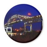 Blatnik Bridge Night Fridge Magnet