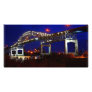 Blatnik Bridge Night Custom Photo Card