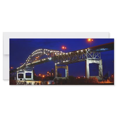 Blatnik Bridge Night Full Color Rack Card by DuluthGifts