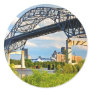 Blatnik Bridge Round Sticker