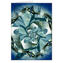 blaue Rosette cards