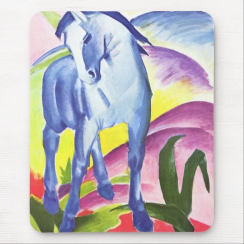 Blaues Pferd I by Franz Marc Mousepad zazzle_mousepad
