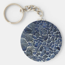 Blaues Relief Keychain