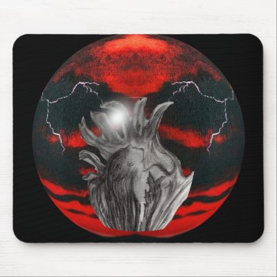 Blaze Sphere Mouse Pad by ArtfulVisions