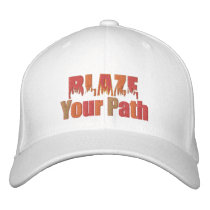 Blaze Your Path Fire Embroidered Cap embroidered hats by Funkart Blaze Your Path Fire Embroidered Cap embroidered hats