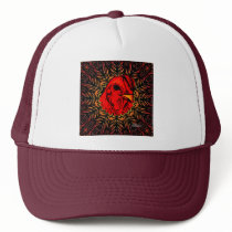 Blazing Brahma Trucker Hats