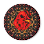 Blazing Brahma Refrigerator Magnets