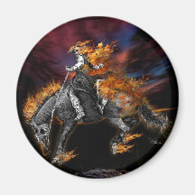 Blazing Broncbuster Magnets