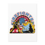 Blazing Firefighter Postcard
