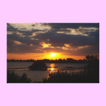 Blazing purple sunset canvas prints
