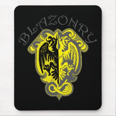 Blazonry Dark Mouse Mat by nassosvakalis