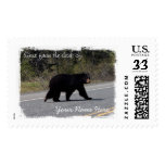 BLCR Bear Crossing Postage Stamp