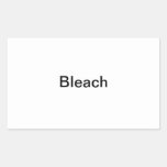 Bleach Bottle Label Rectangular Stickers