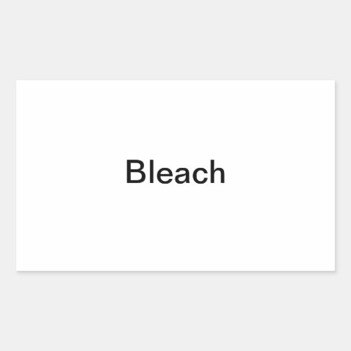 Bleach Bottle Label Rectangular Stickers Zazzle