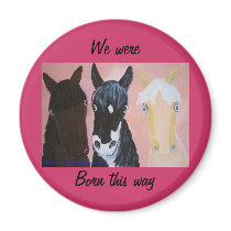 Bleached Or Palomino? Fridge Magnets