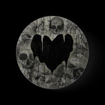 Bleak Heart Gothic Valentine Pinback Buttons