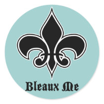 Bleaux Me Round Stickers