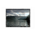 Bled lake, view in the dusk posters