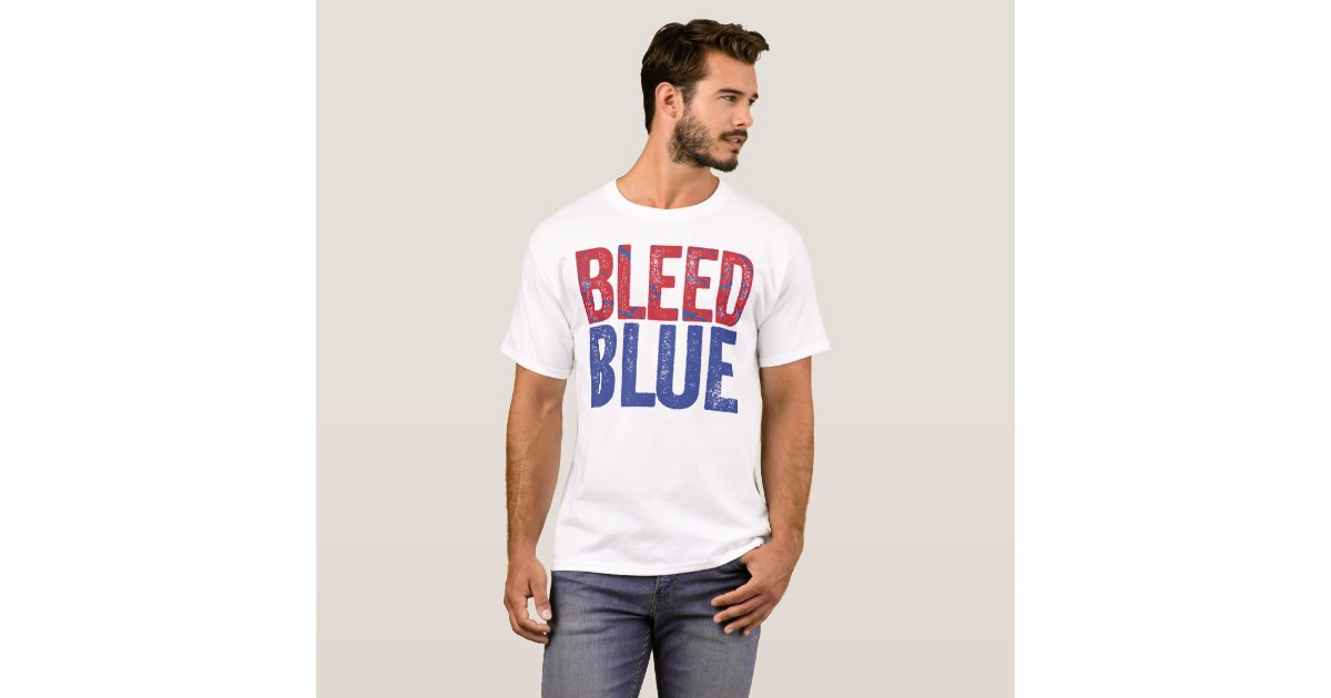 Bleed Blue TShirt Zazzle