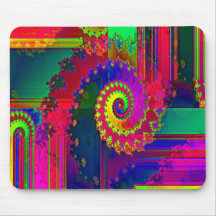 Bleeding Colors Fractal Mousepad