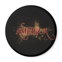 Bleeding Grunge America Magnets