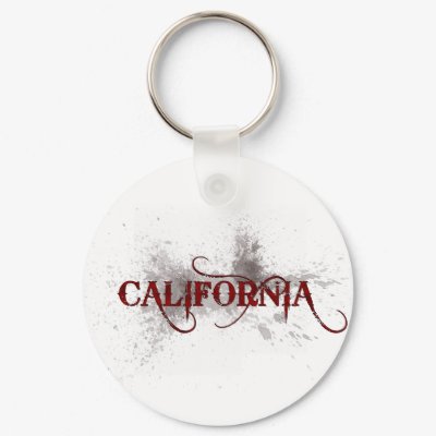 Bleeding Grunge California Keychain by MugUSA
