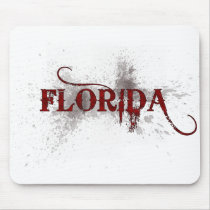 Bleeding Grunge Florida Mousepad by MugUSA Bleeding Grunge Florida Mousepad