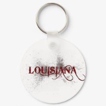 Bleeding Grunge Louisiana Keychain