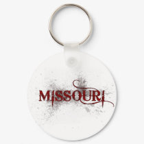 Bleeding Grunge Missouri Keychain by MugUSA Bleeding Grunge Missouri Keychain