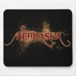 Bleeding Grunge Nebraska Mousepad Dark