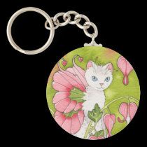 Bleeding heart catterfly magnet keychains