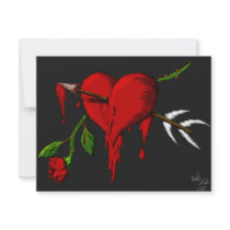 Bleeding Heart Invitation