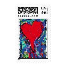 bleeding heart postage stamp
