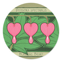 Bleeding Heart Round Sticker stickers