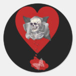 Bleeding Heart Round Stickers