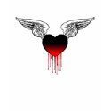 Bleeding Heart with Wings T-Shirt by PulseDragon Bleeding Heart with Wings T-Shirt