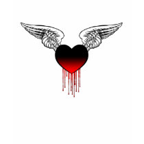 Bleeding Heart with Wings T-Shirt
