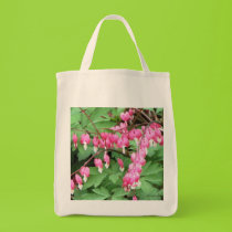 Bleeding Hearts Bouquet Recycle Grocery Bag bags