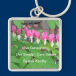 Bleeding Hearts Flower Keychain keychains
