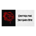 Bleeding Rose Custom Photo Card Bleeding Rose Custom Photo Card