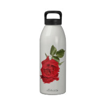 Bleeding Rose Reusable Water Bottle